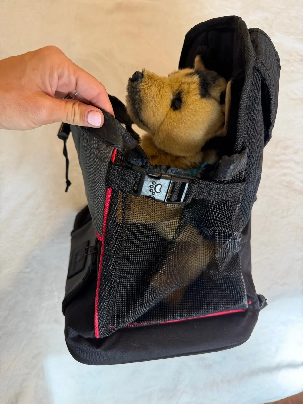 Top Paw Small Gray/Black Pet Travel Carrier Tote
